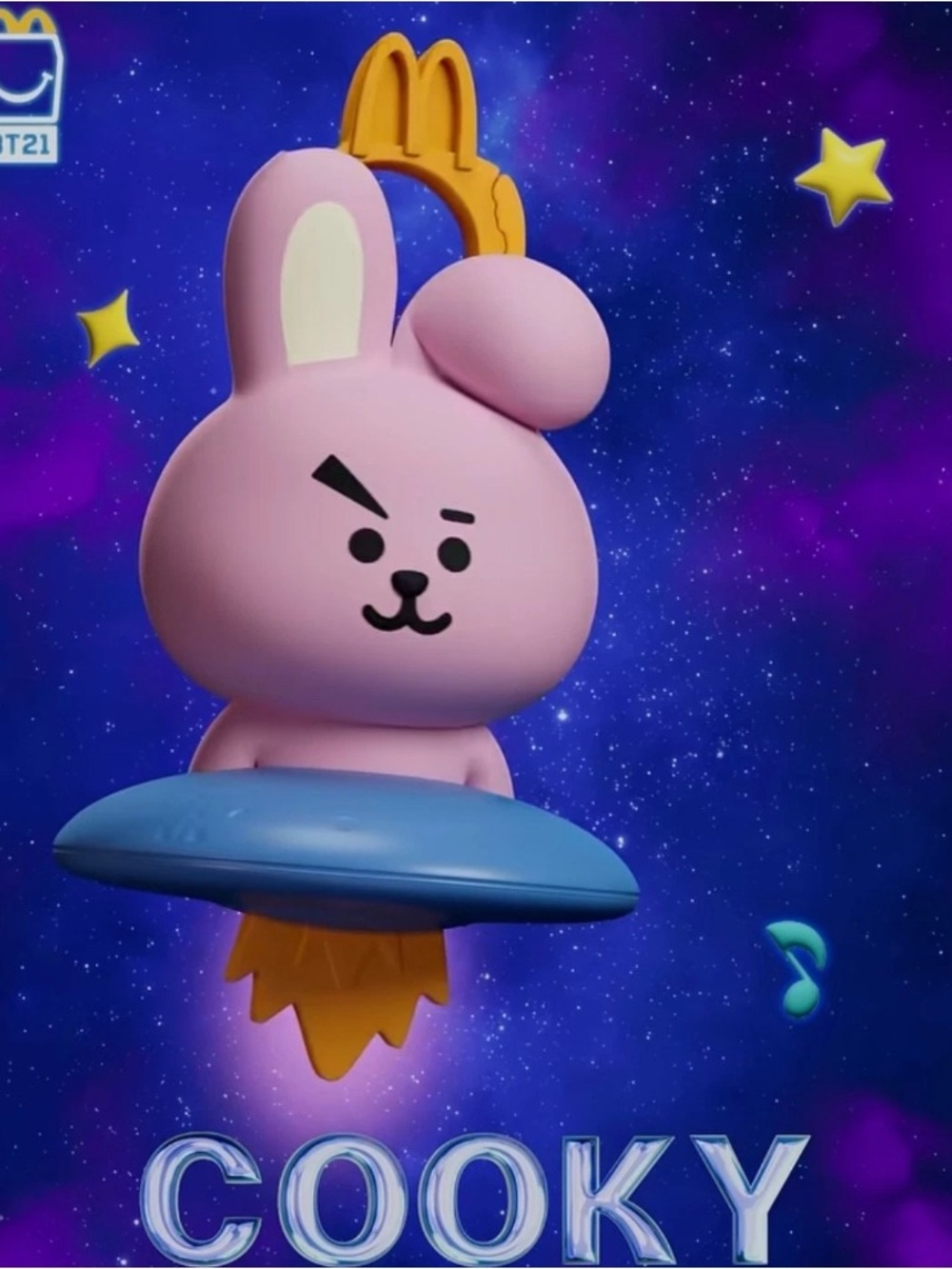 McDonald's 2026 BT21  Happy Meal Toy-Cooky (Unopened)
